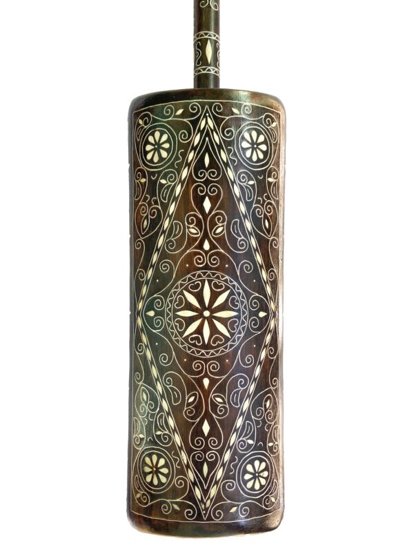 Black Guembri with Cow Bone Decoration - Image 2