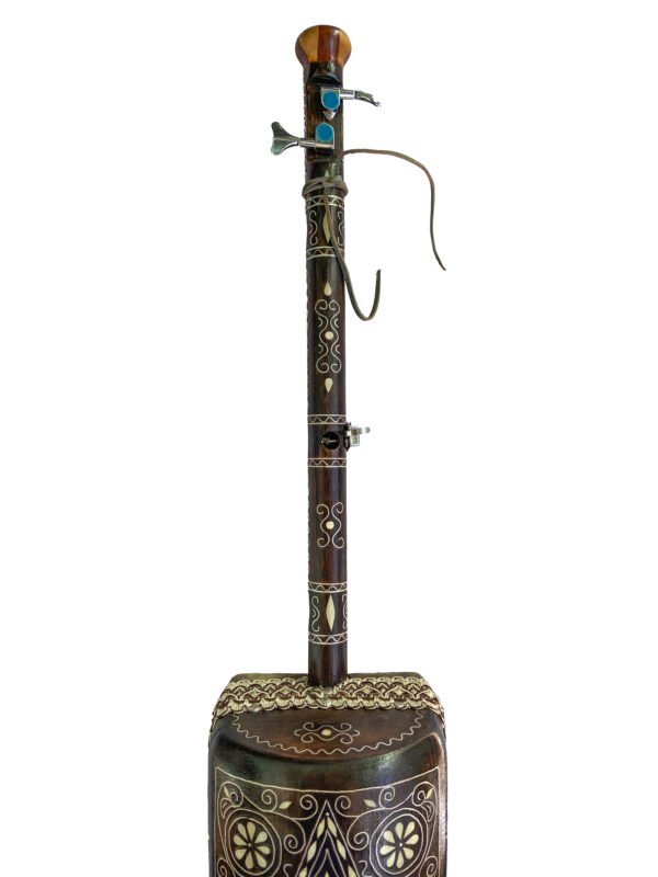 Black Guembri with Cow Bone Decoration - Image 3